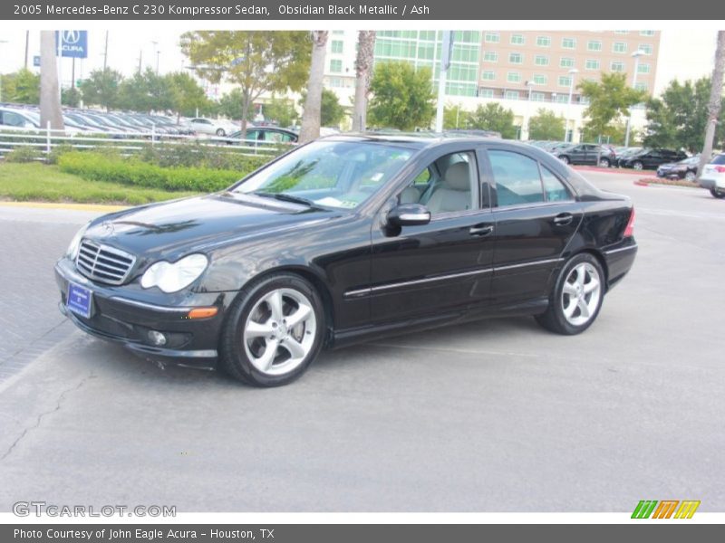 Obsidian Black Metallic / Ash 2005 Mercedes-Benz C 230 Kompressor Sedan