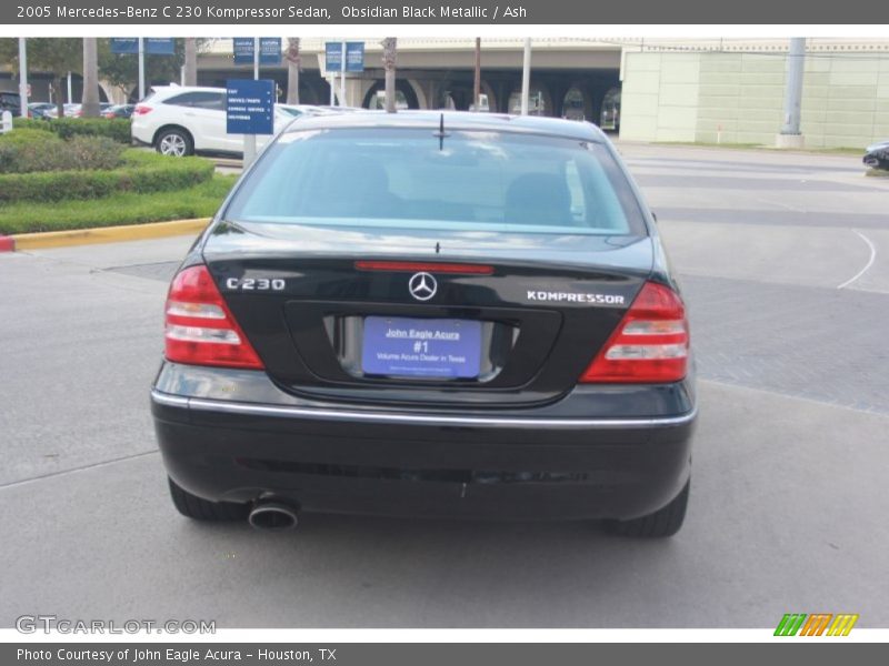 Obsidian Black Metallic / Ash 2005 Mercedes-Benz C 230 Kompressor Sedan