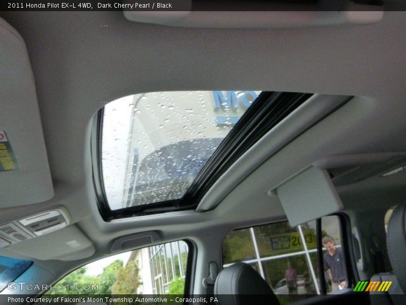 Dark Cherry Pearl / Black 2011 Honda Pilot EX-L 4WD