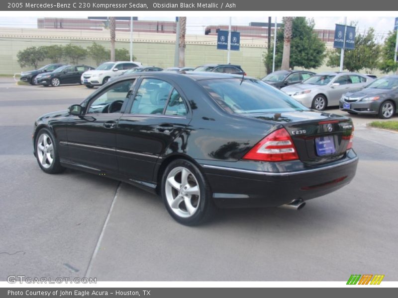 Obsidian Black Metallic / Ash 2005 Mercedes-Benz C 230 Kompressor Sedan