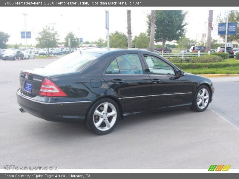 Obsidian Black Metallic / Ash 2005 Mercedes-Benz C 230 Kompressor Sedan