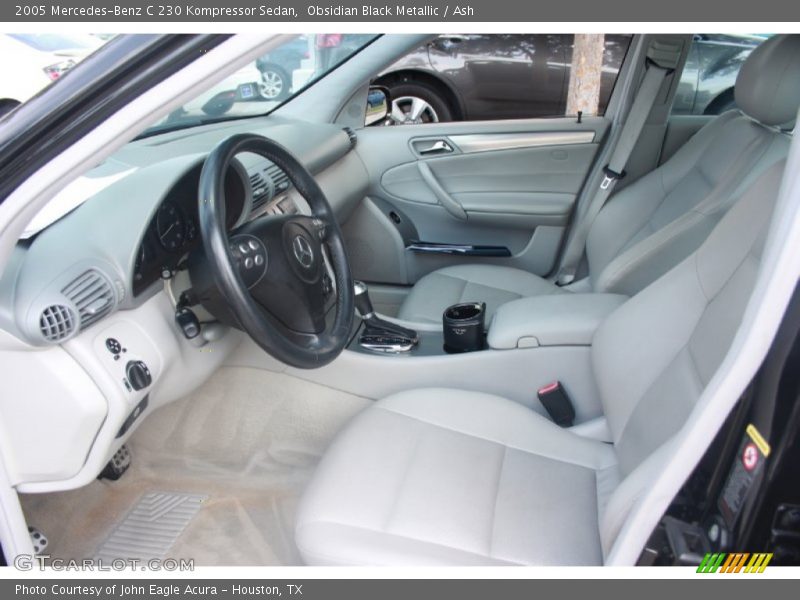 Obsidian Black Metallic / Ash 2005 Mercedes-Benz C 230 Kompressor Sedan