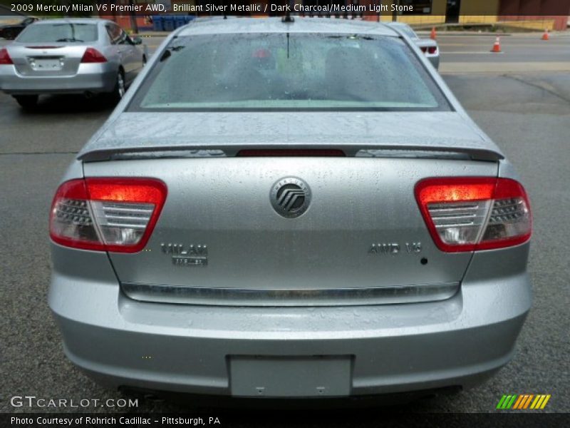 Brilliant Silver Metallic / Dark Charcoal/Medium Light Stone 2009 Mercury Milan V6 Premier AWD