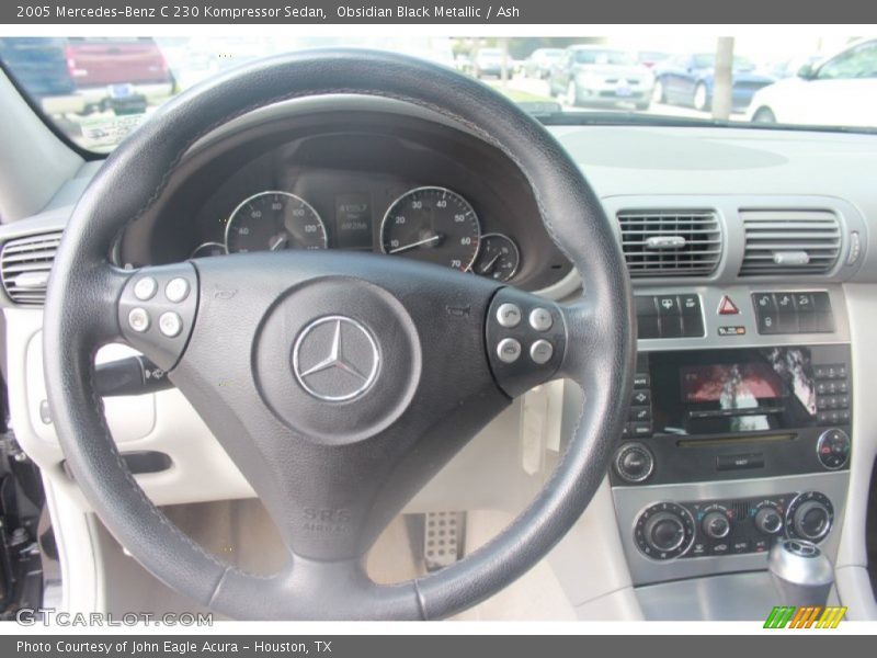 Obsidian Black Metallic / Ash 2005 Mercedes-Benz C 230 Kompressor Sedan