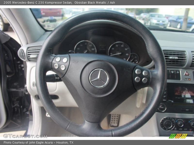 Obsidian Black Metallic / Ash 2005 Mercedes-Benz C 230 Kompressor Sedan