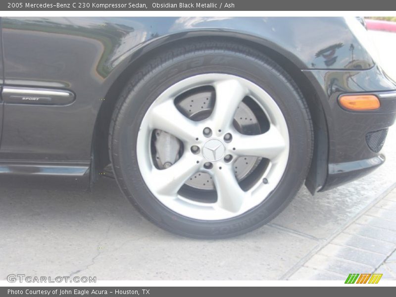 Obsidian Black Metallic / Ash 2005 Mercedes-Benz C 230 Kompressor Sedan