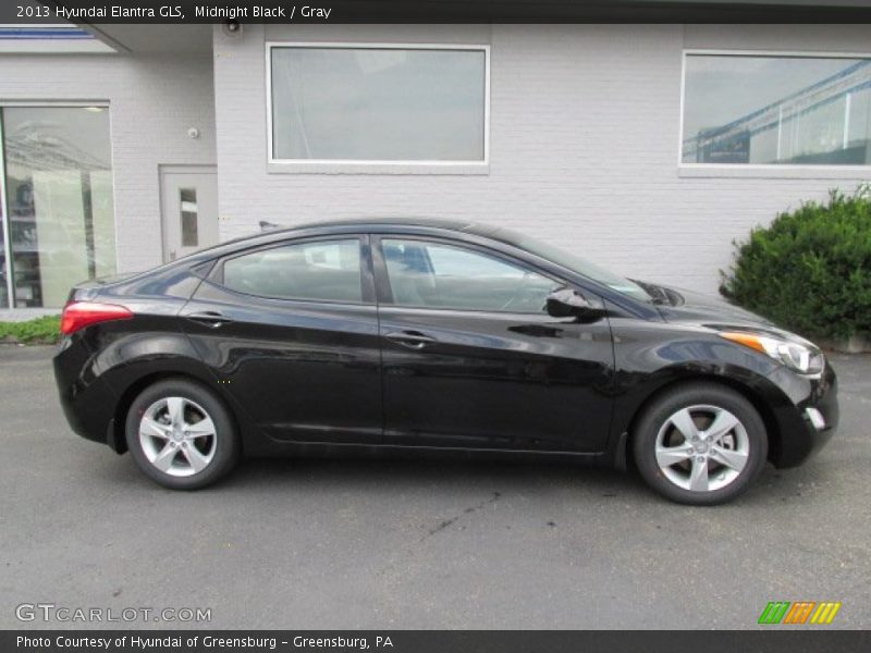 Midnight Black / Gray 2013 Hyundai Elantra GLS