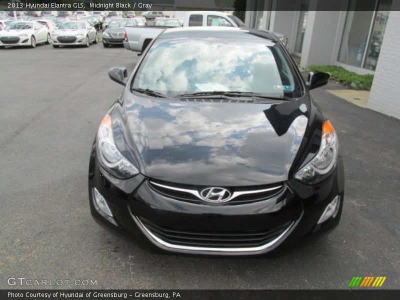 Midnight Black / Gray 2013 Hyundai Elantra GLS