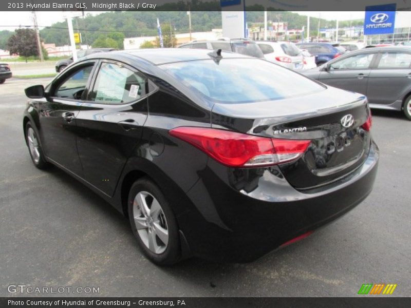 Midnight Black / Gray 2013 Hyundai Elantra GLS
