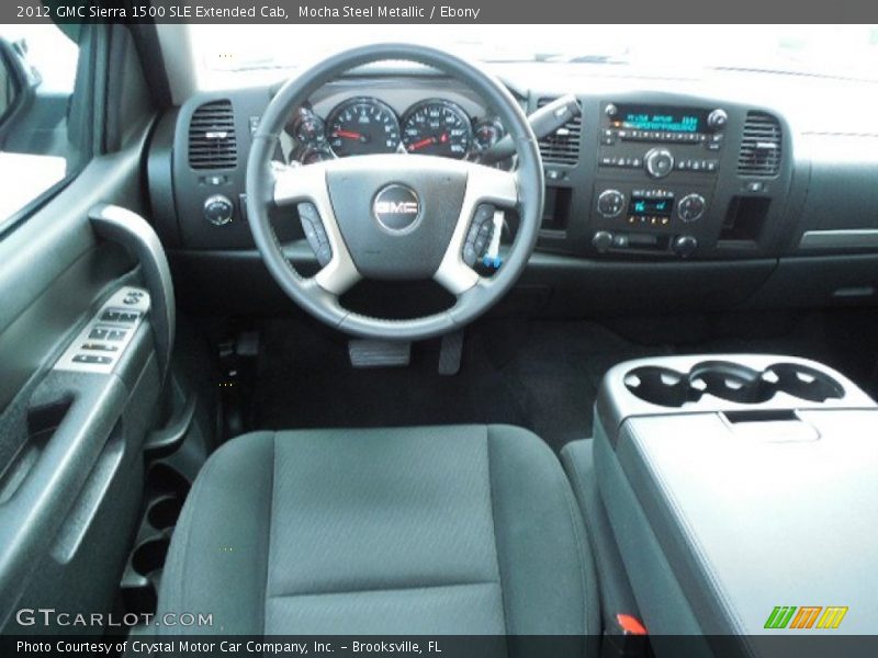Mocha Steel Metallic / Ebony 2012 GMC Sierra 1500 SLE Extended Cab