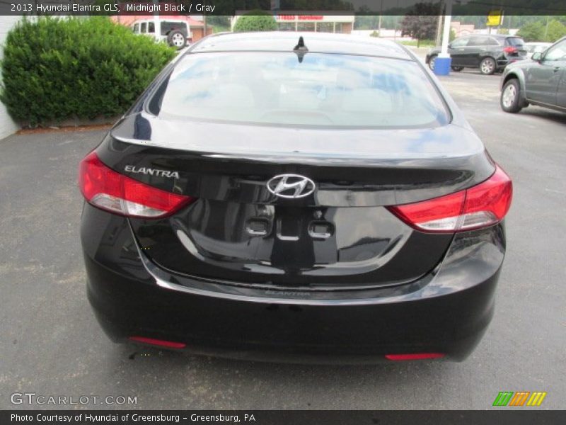 Midnight Black / Gray 2013 Hyundai Elantra GLS