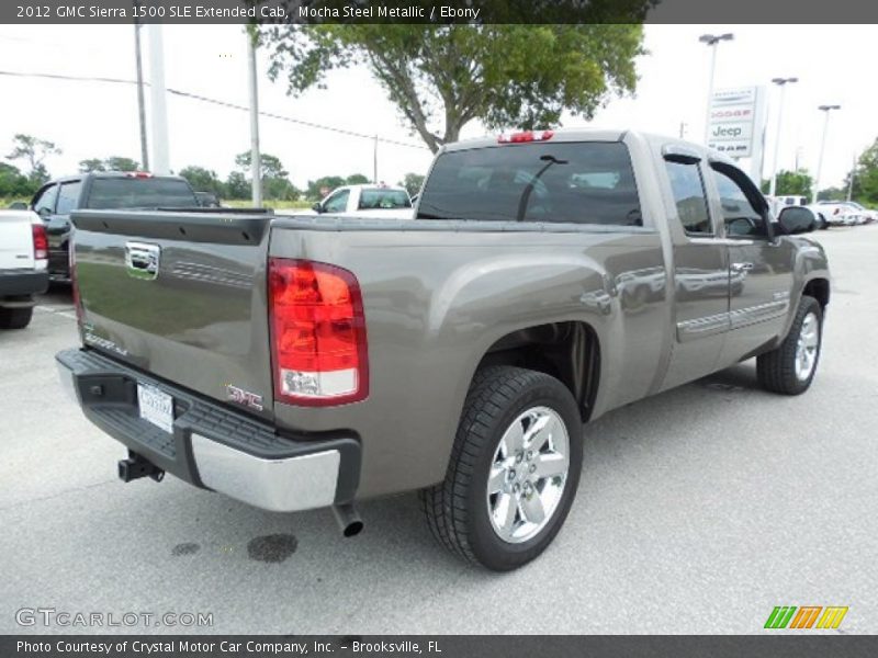 Mocha Steel Metallic / Ebony 2012 GMC Sierra 1500 SLE Extended Cab