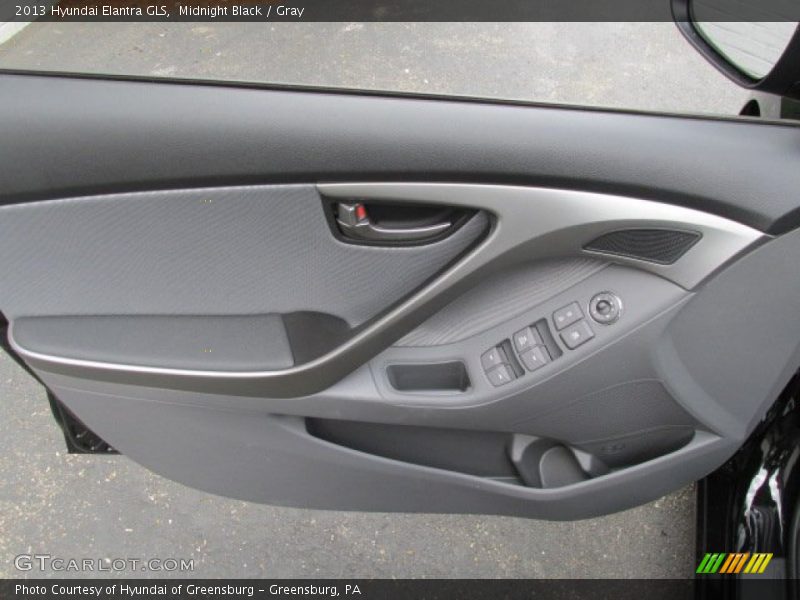 Midnight Black / Gray 2013 Hyundai Elantra GLS