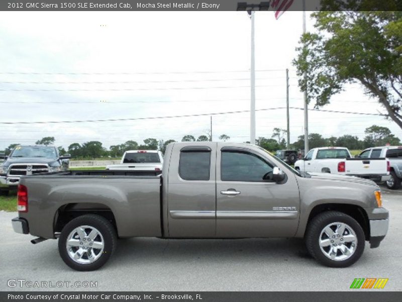 Mocha Steel Metallic / Ebony 2012 GMC Sierra 1500 SLE Extended Cab