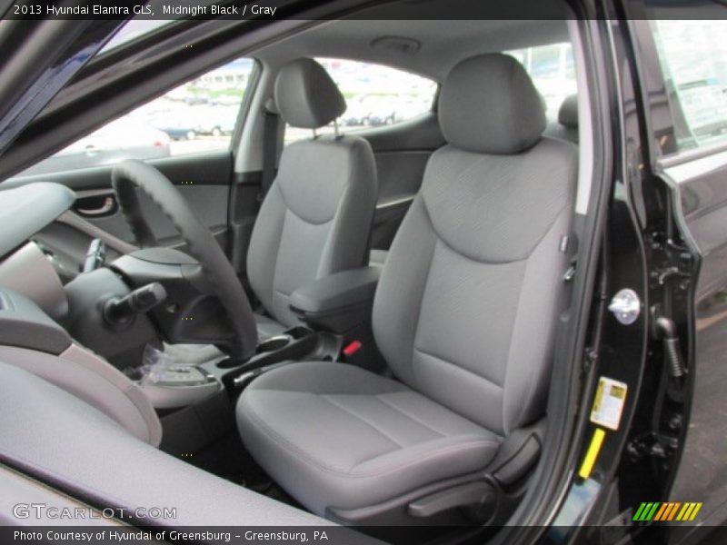 Midnight Black / Gray 2013 Hyundai Elantra GLS