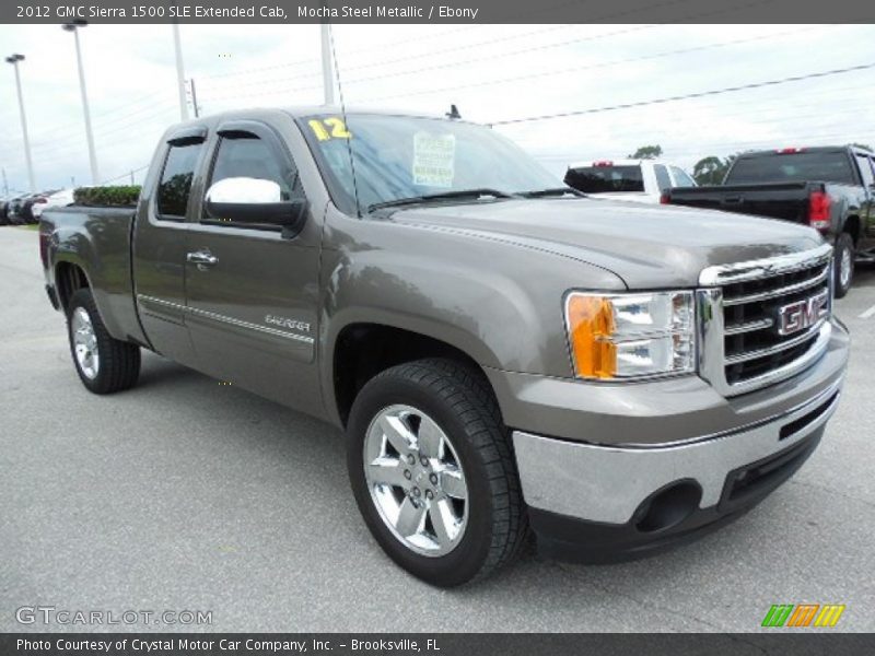Mocha Steel Metallic / Ebony 2012 GMC Sierra 1500 SLE Extended Cab