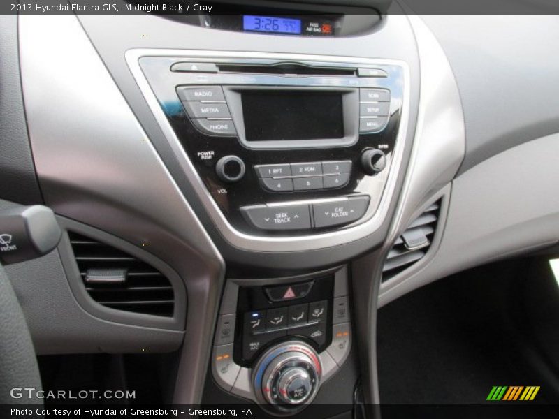 Midnight Black / Gray 2013 Hyundai Elantra GLS