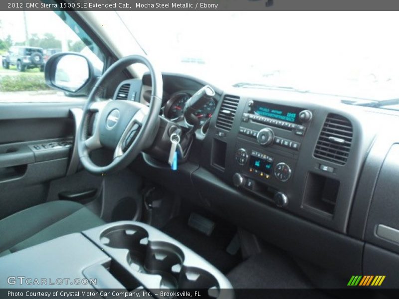 Mocha Steel Metallic / Ebony 2012 GMC Sierra 1500 SLE Extended Cab