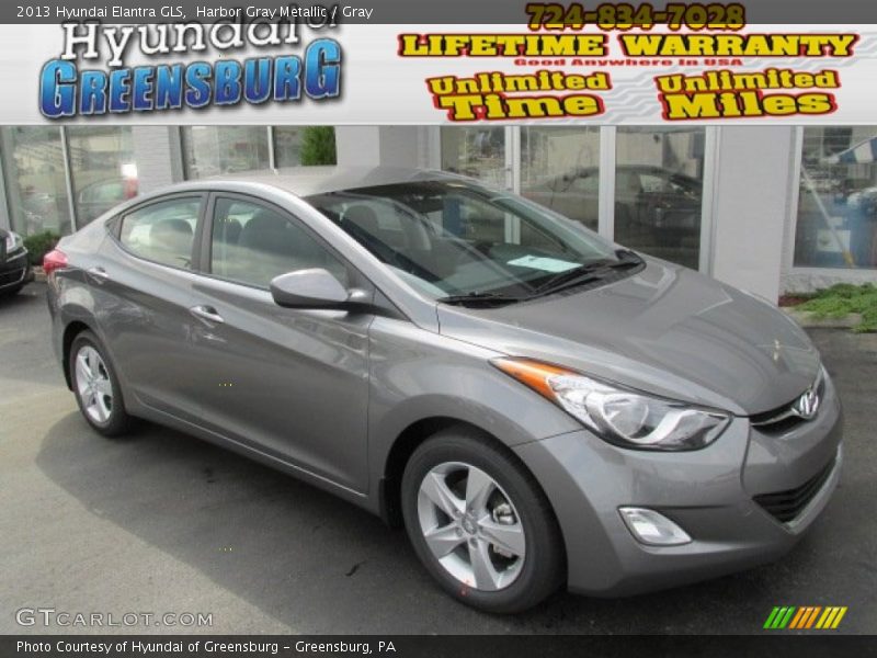 Harbor Gray Metallic / Gray 2013 Hyundai Elantra GLS
