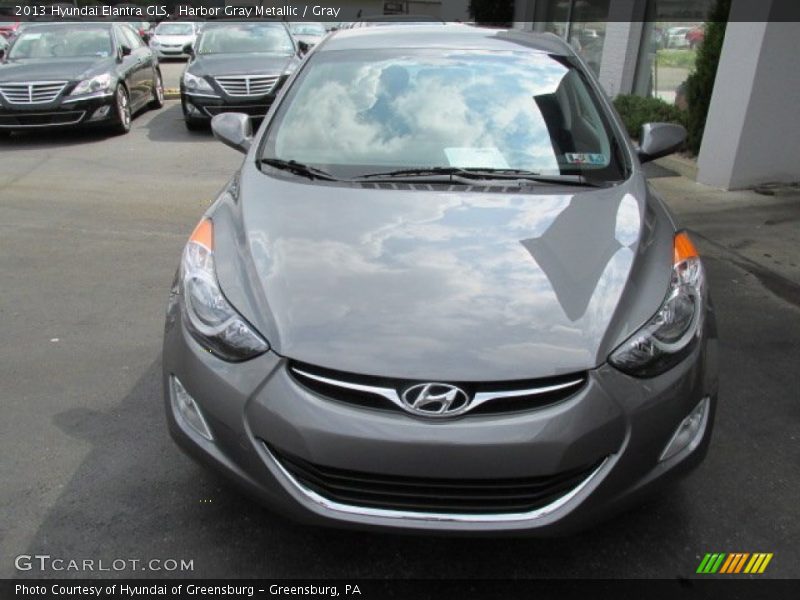 Harbor Gray Metallic / Gray 2013 Hyundai Elantra GLS