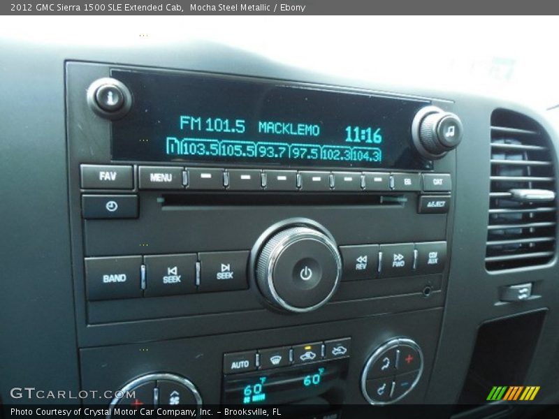 Mocha Steel Metallic / Ebony 2012 GMC Sierra 1500 SLE Extended Cab
