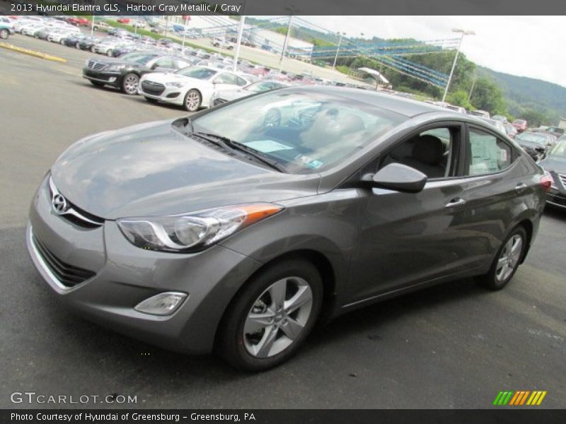 Harbor Gray Metallic / Gray 2013 Hyundai Elantra GLS