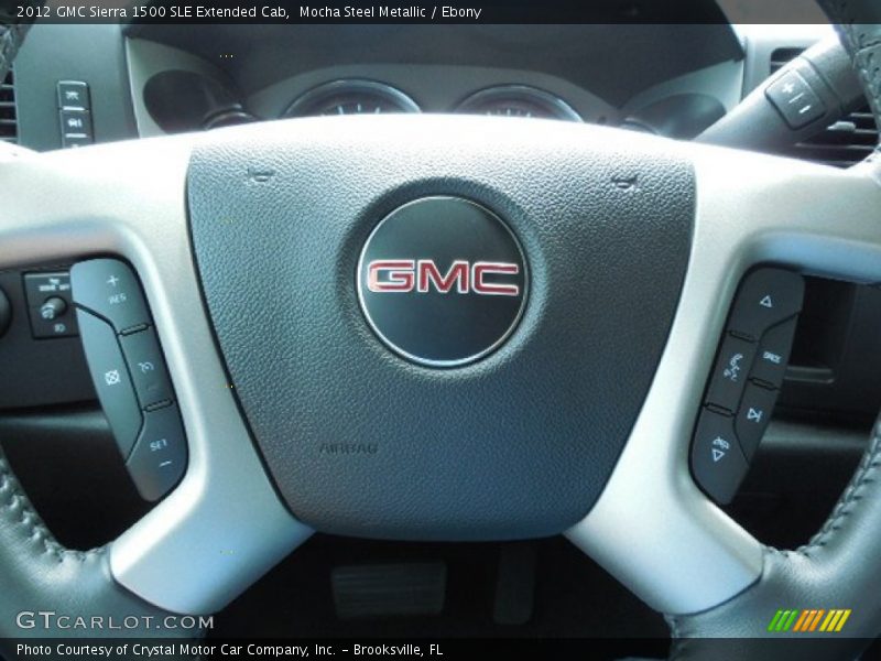 Mocha Steel Metallic / Ebony 2012 GMC Sierra 1500 SLE Extended Cab