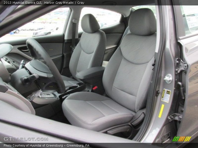 Harbor Gray Metallic / Gray 2013 Hyundai Elantra GLS