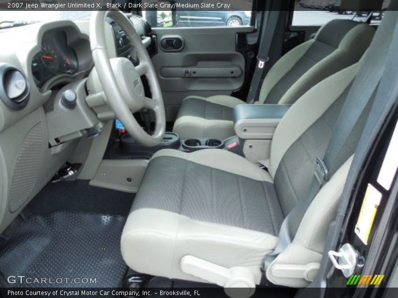 Black / Dark Slate Gray/Medium Slate Gray 2007 Jeep Wrangler Unlimited X