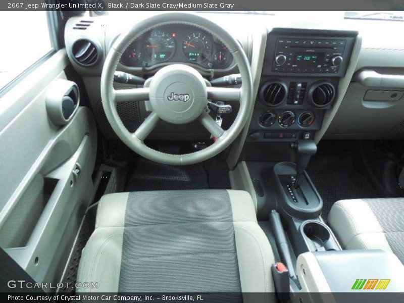 Black / Dark Slate Gray/Medium Slate Gray 2007 Jeep Wrangler Unlimited X