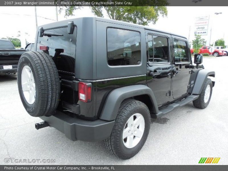 Black / Dark Slate Gray/Medium Slate Gray 2007 Jeep Wrangler Unlimited X