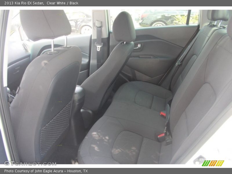 Clear White / Black 2013 Kia Rio EX Sedan