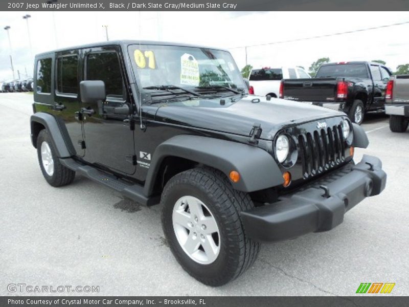 Black / Dark Slate Gray/Medium Slate Gray 2007 Jeep Wrangler Unlimited X