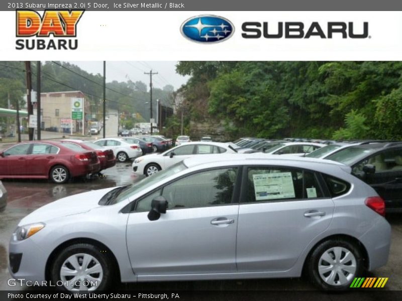 Ice Silver Metallic / Black 2013 Subaru Impreza 2.0i 5 Door