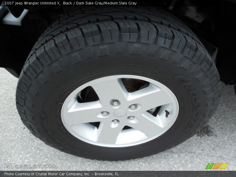 Black / Dark Slate Gray/Medium Slate Gray 2007 Jeep Wrangler Unlimited X