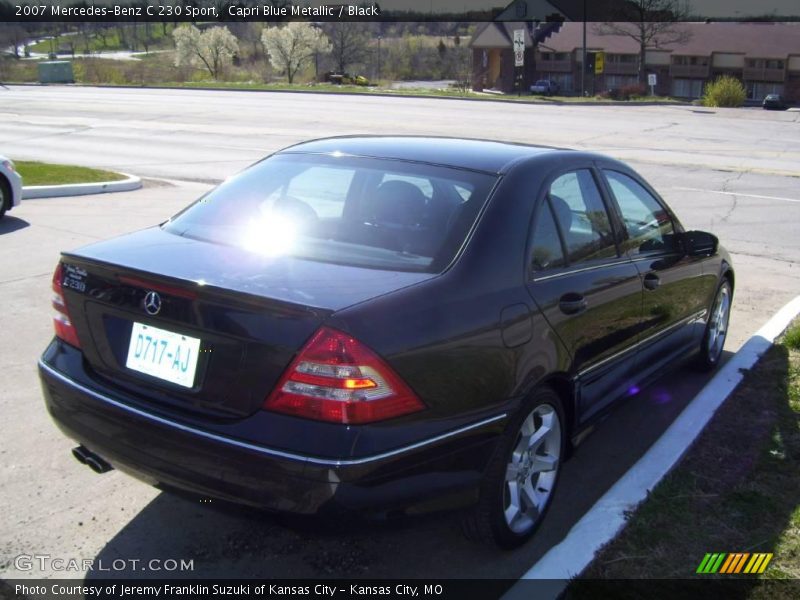 Capri Blue Metallic / Black 2007 Mercedes-Benz C 230 Sport