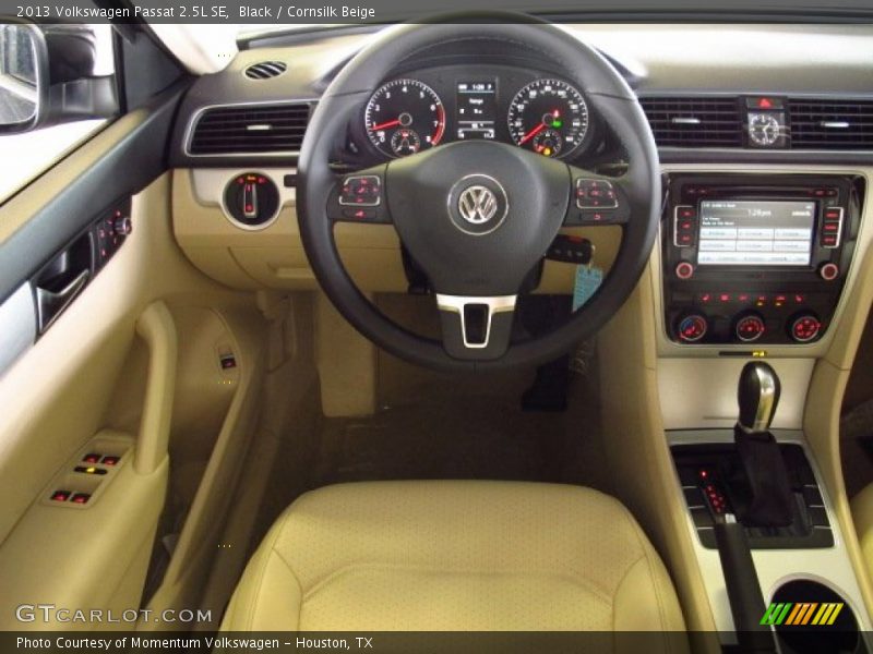 Black / Cornsilk Beige 2013 Volkswagen Passat 2.5L SE