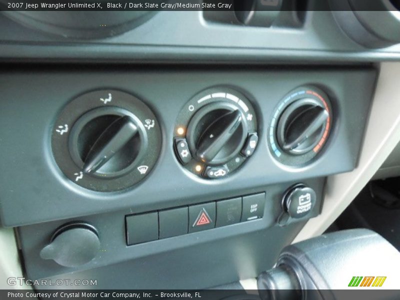 Black / Dark Slate Gray/Medium Slate Gray 2007 Jeep Wrangler Unlimited X
