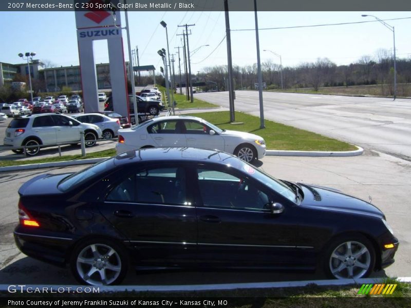 Capri Blue Metallic / Black 2007 Mercedes-Benz C 230 Sport