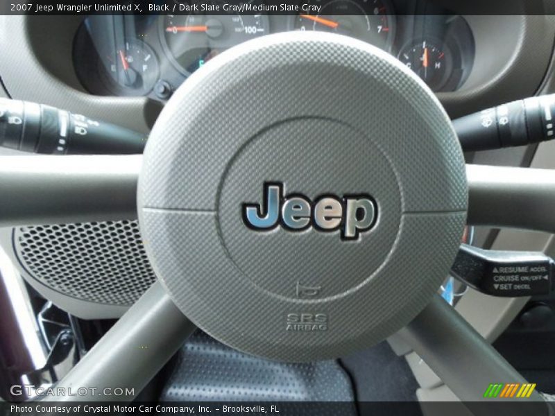 Black / Dark Slate Gray/Medium Slate Gray 2007 Jeep Wrangler Unlimited X
