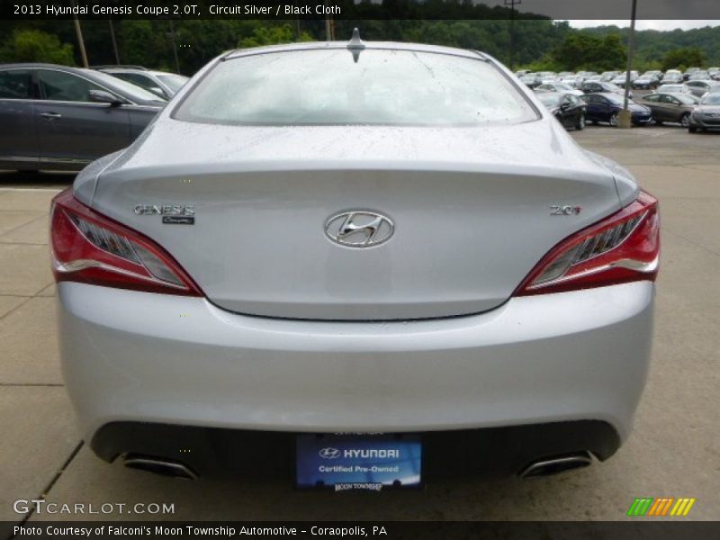 Circuit Silver / Black Cloth 2013 Hyundai Genesis Coupe 2.0T