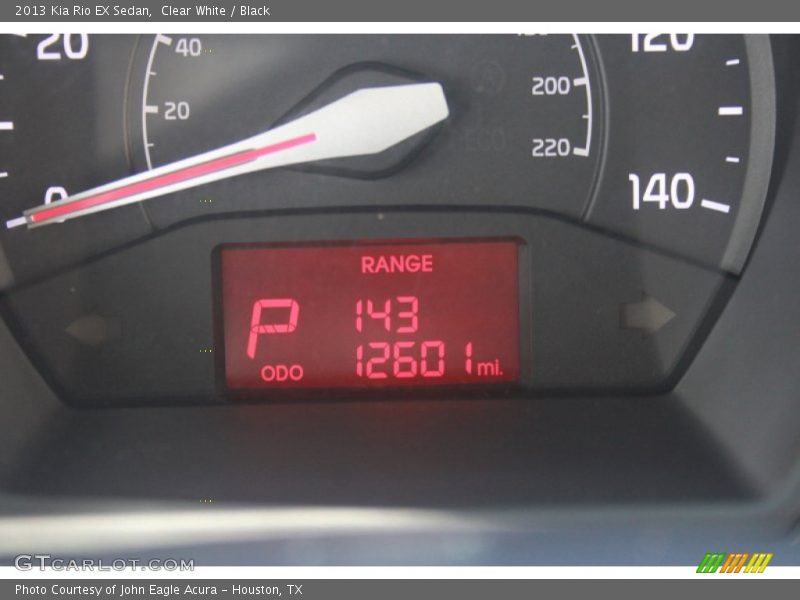 Clear White / Black 2013 Kia Rio EX Sedan