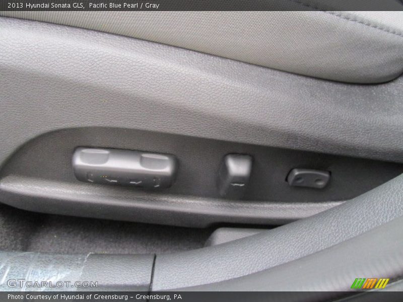 Pacific Blue Pearl / Gray 2013 Hyundai Sonata GLS