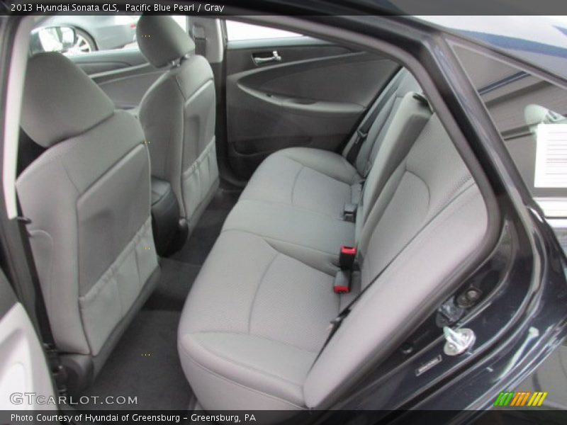 Pacific Blue Pearl / Gray 2013 Hyundai Sonata GLS