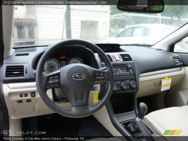 Deep Cherry Red Pearl / Ivory 2013 Subaru Impreza 2.0i Premium 5 Door
