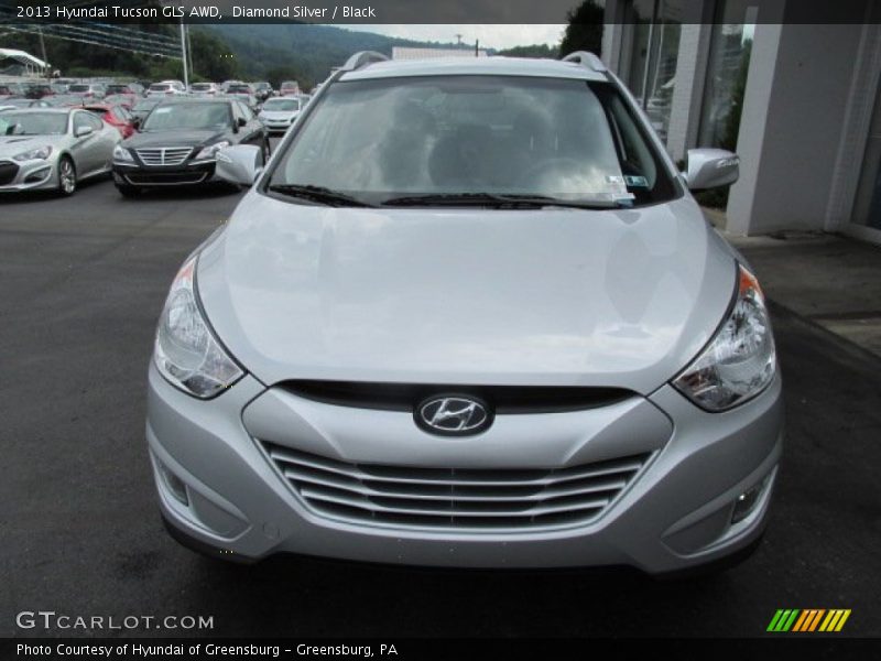 Diamond Silver / Black 2013 Hyundai Tucson GLS AWD