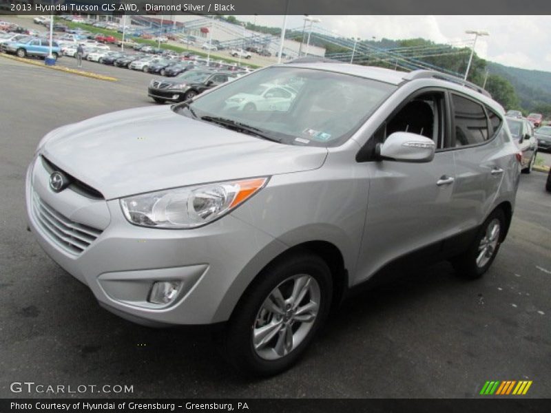 Diamond Silver / Black 2013 Hyundai Tucson GLS AWD