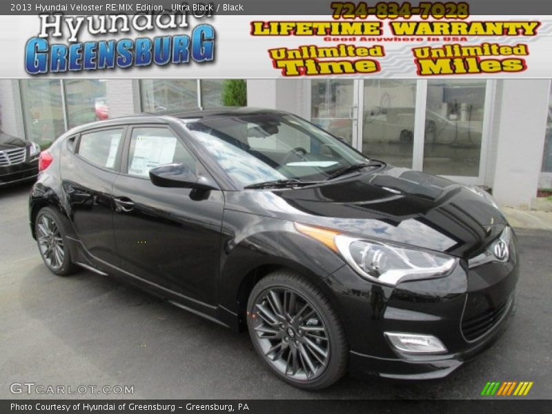 Ultra Black / Black 2013 Hyundai Veloster RE:MIX Edition