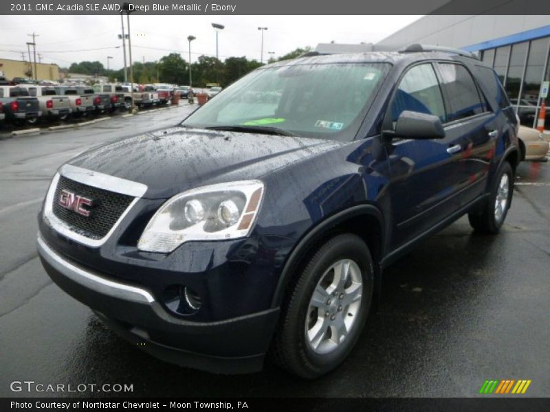 Deep Blue Metallic / Ebony 2011 GMC Acadia SLE AWD