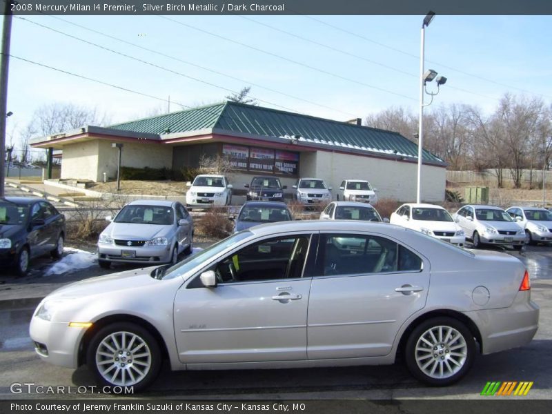 Silver Birch Metallic / Dark Charcoal 2008 Mercury Milan I4 Premier